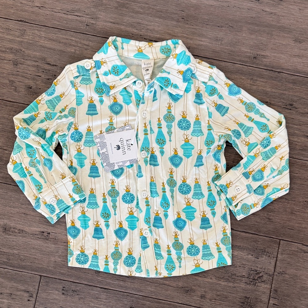 KQ bamboo Christmas ornaments shirt